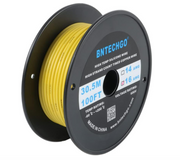 BNTECHGO 16 Gauge Silicone wire spool 100 ft Yellow Flexible 16 AWG Stranded Tinned Copper Wire